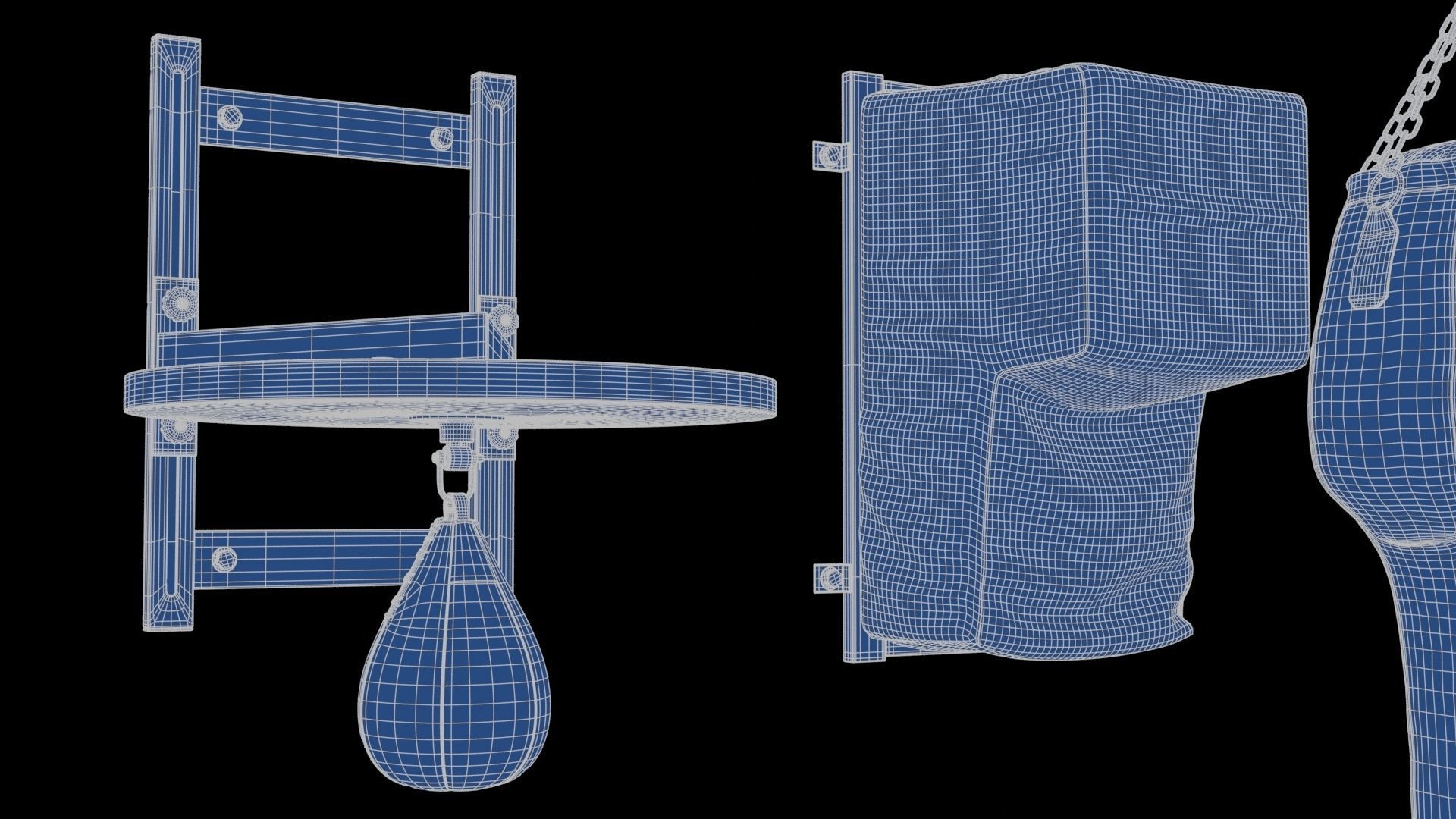 Set of Punching Bags 3D Model Collection_29