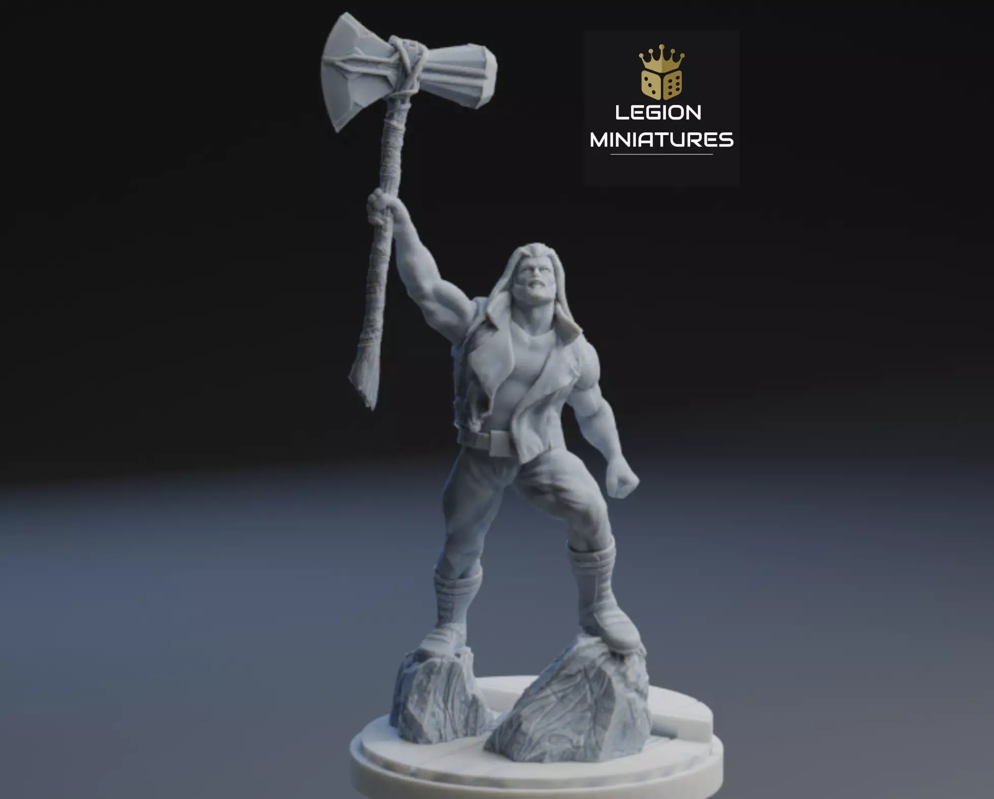 MARVEL CRISIS PROTOCOL THOR  PRESUPPORTED INCLUDED 3D print model_0