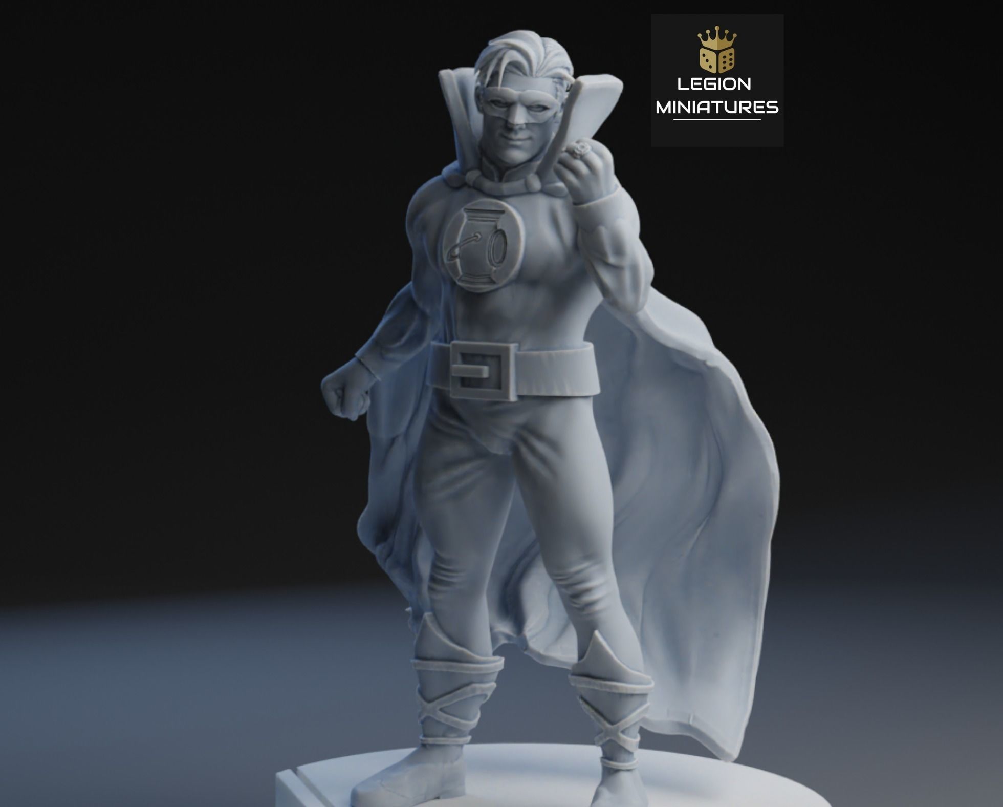 MARVEL CRISIS PROTOCOL ALAN SCOTT PRESUPPORTED INCLUDED 3D print model_1