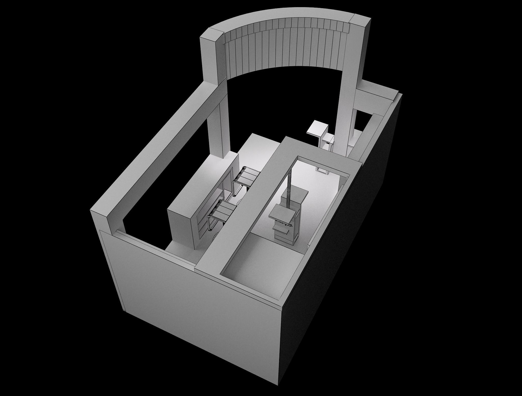 Booth Exhibition Stand a27 3D model_15