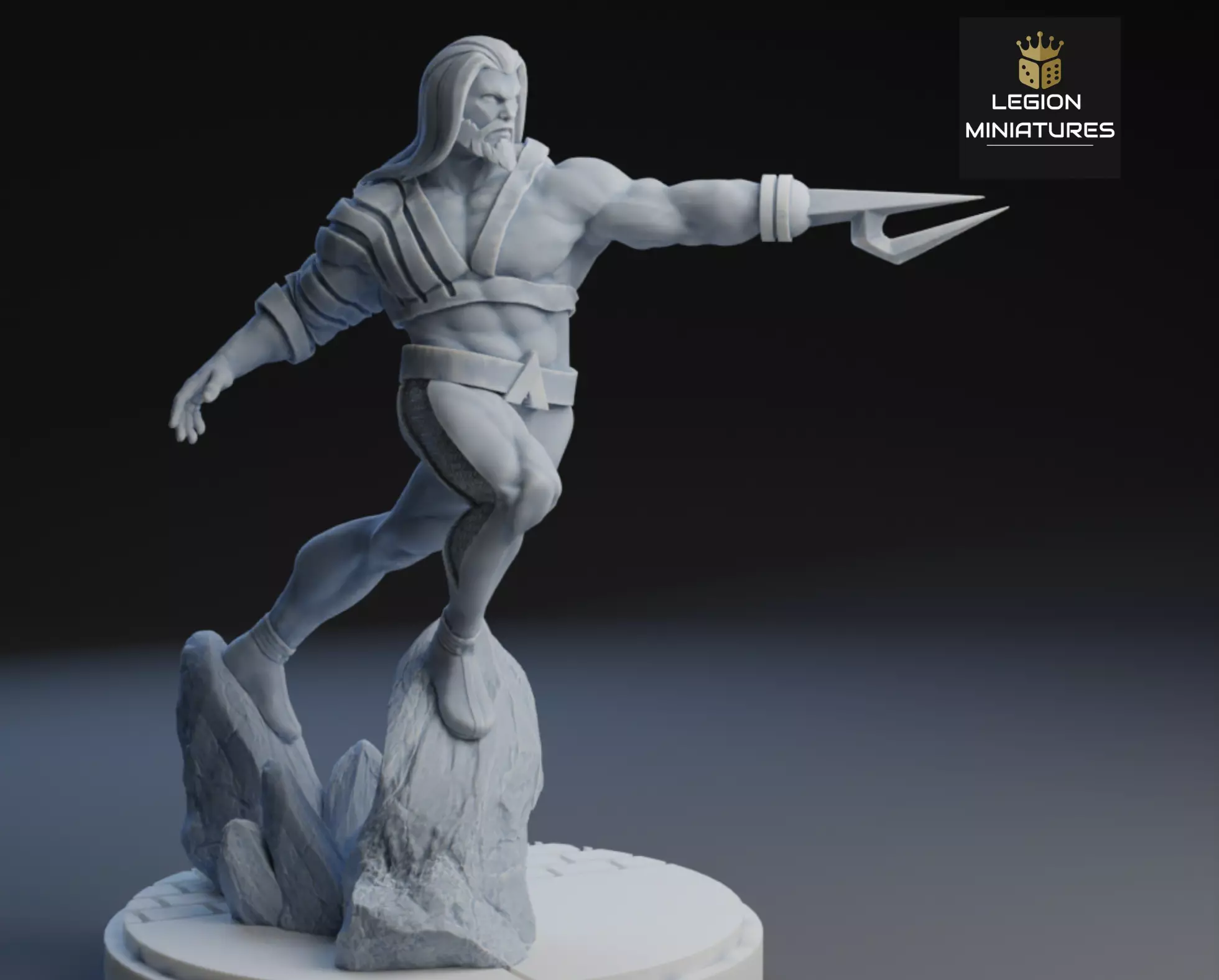 MARVEL CRISIS PROTOCOL AQUAMAN PRESUPPORTED INCLUDED 3D print model_0