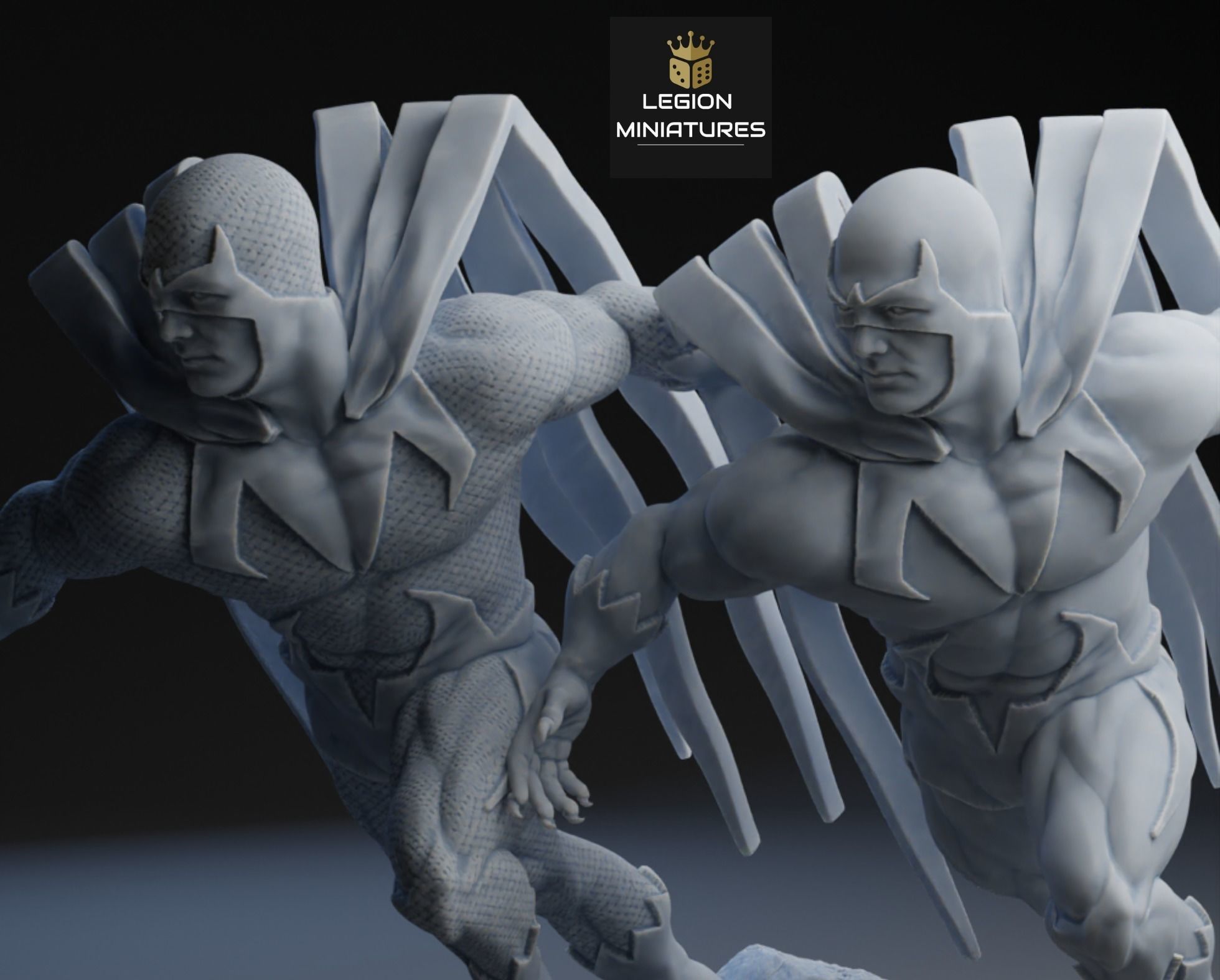 MARVEL CRISIS PROTOCOL HAWK PRESUPPORTED INCLUDED 3D print model_3