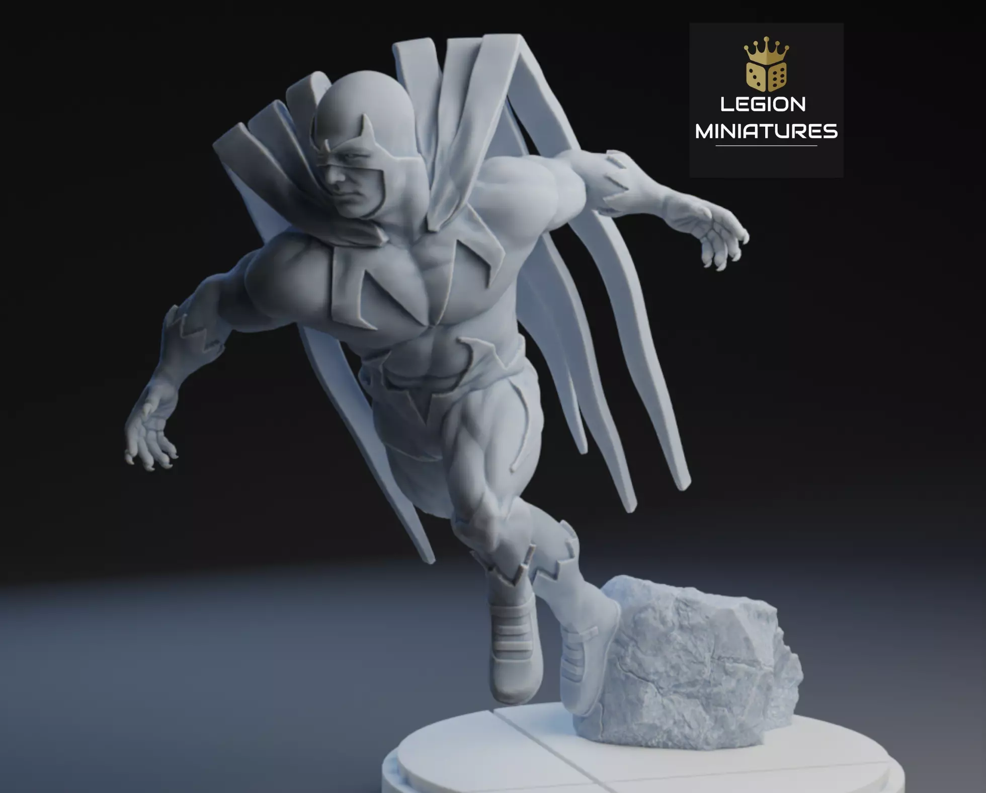 MARVEL CRISIS PROTOCOL HAWK PRESUPPORTED INCLUDED 3D print model_0
