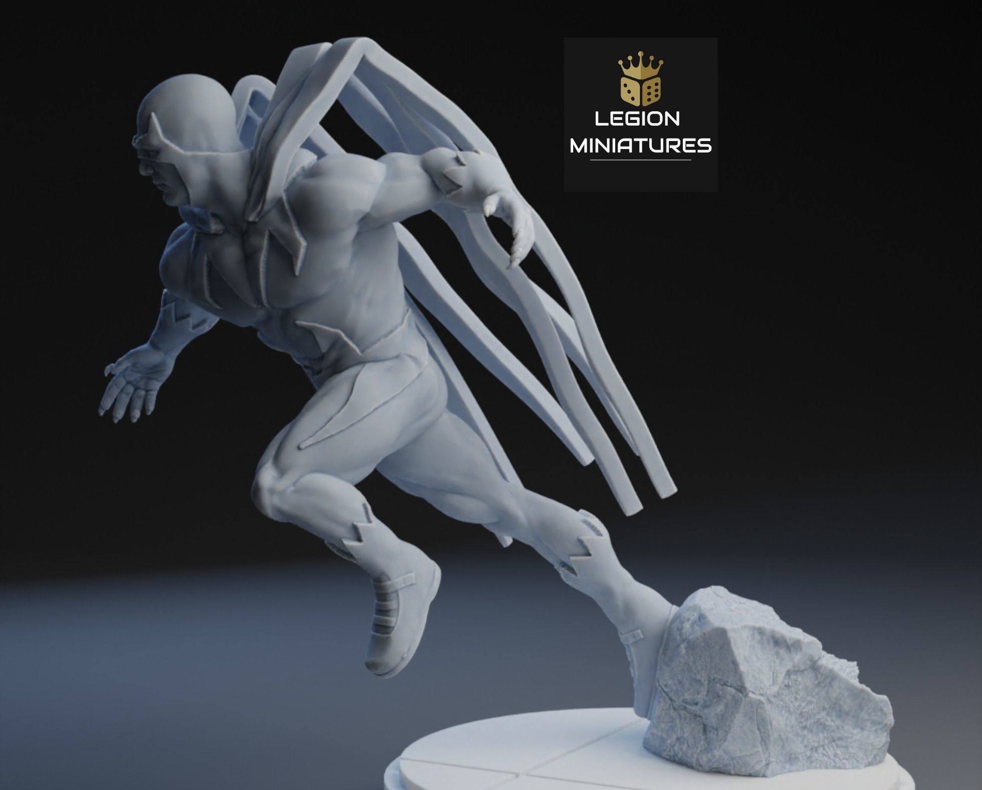 MARVEL CRISIS PROTOCOL HAWK PRESUPPORTED INCLUDED 3D print model_1
