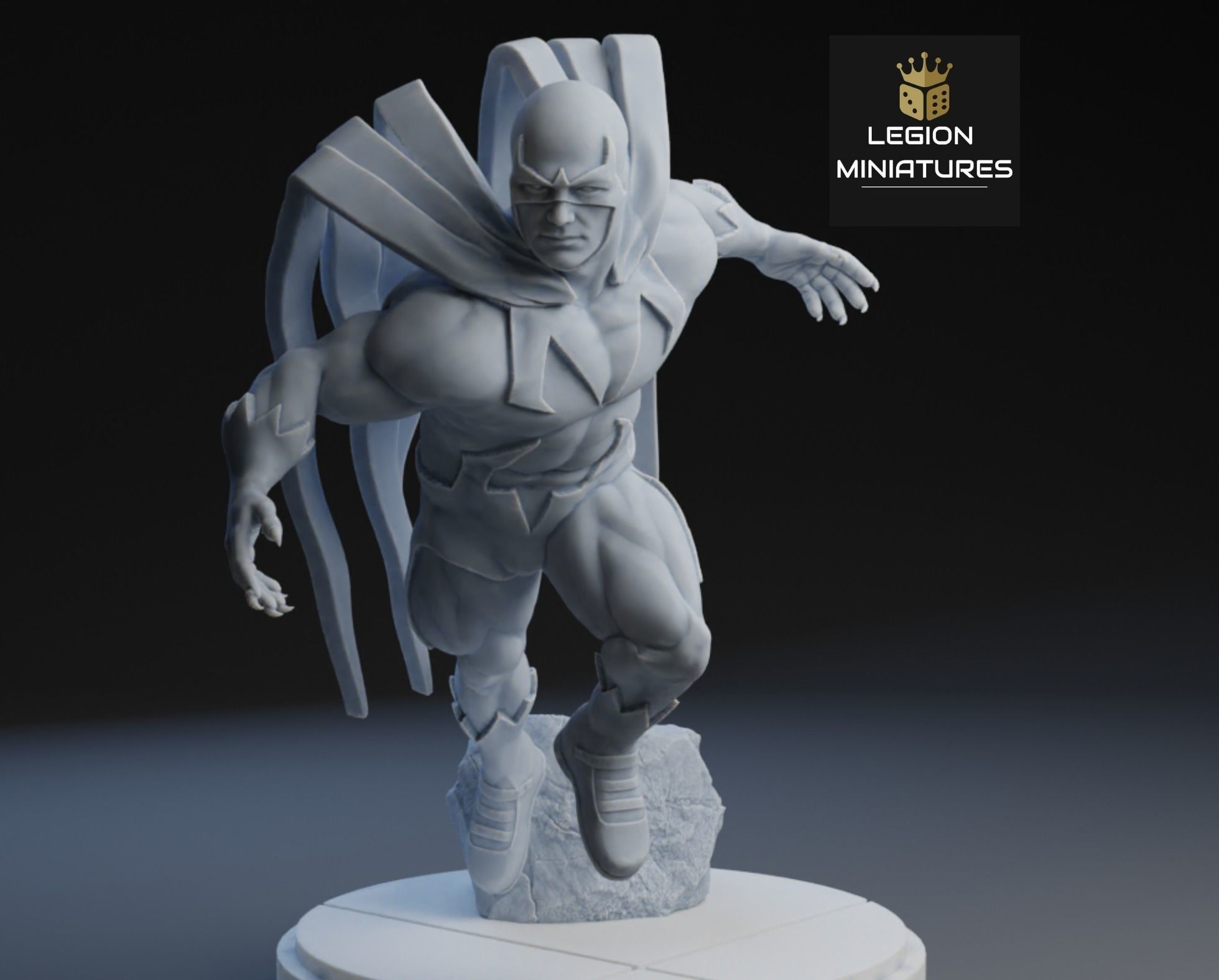 MARVEL CRISIS PROTOCOL HAWK PRESUPPORTED INCLUDED 3D print model_2