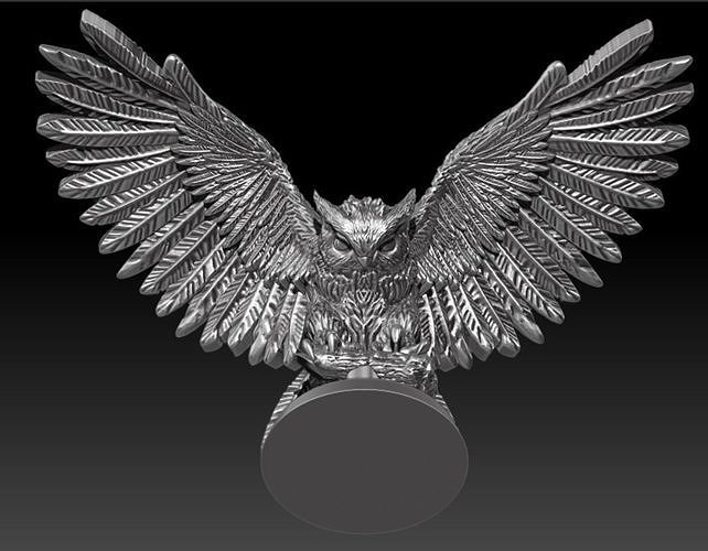 Owl miniature 3D print model