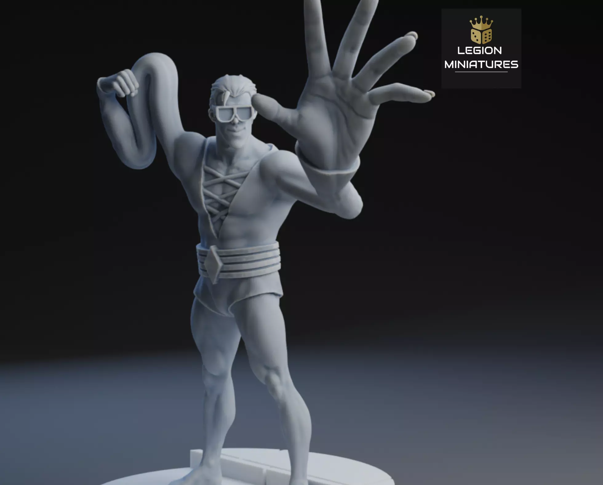 MARVEL CRISIS PROTOCOL PLASTICMAN PRESUPPORTED INCLUDED 3D print model_0