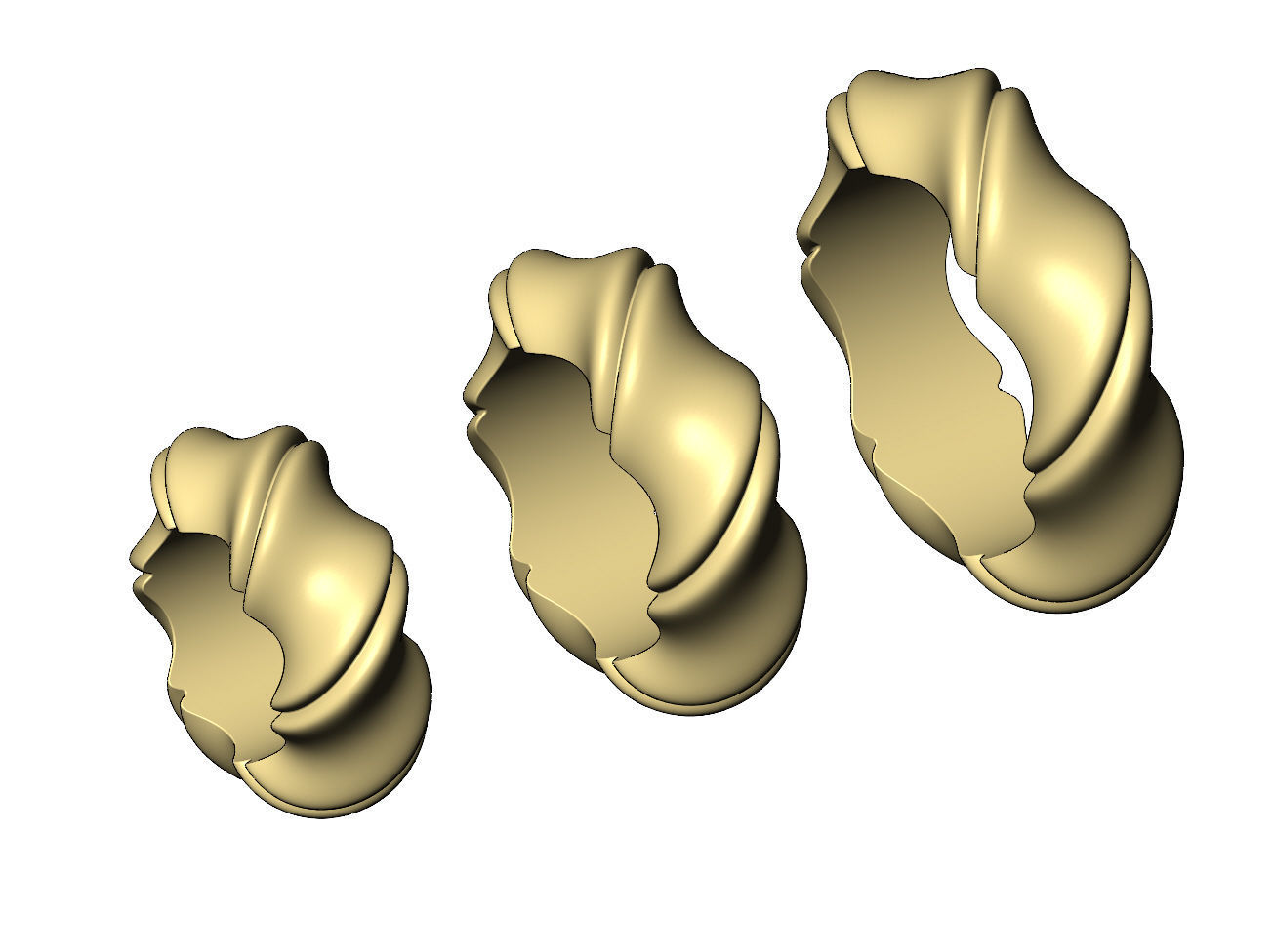 Thin french twisted bead and charm 3D print model_3