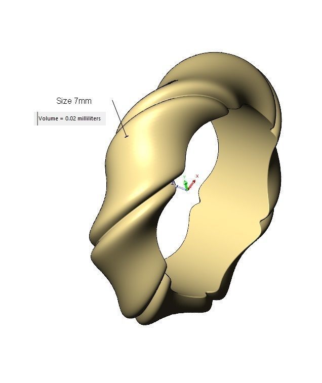 Thin french twisted bead and charm 3D print model_15