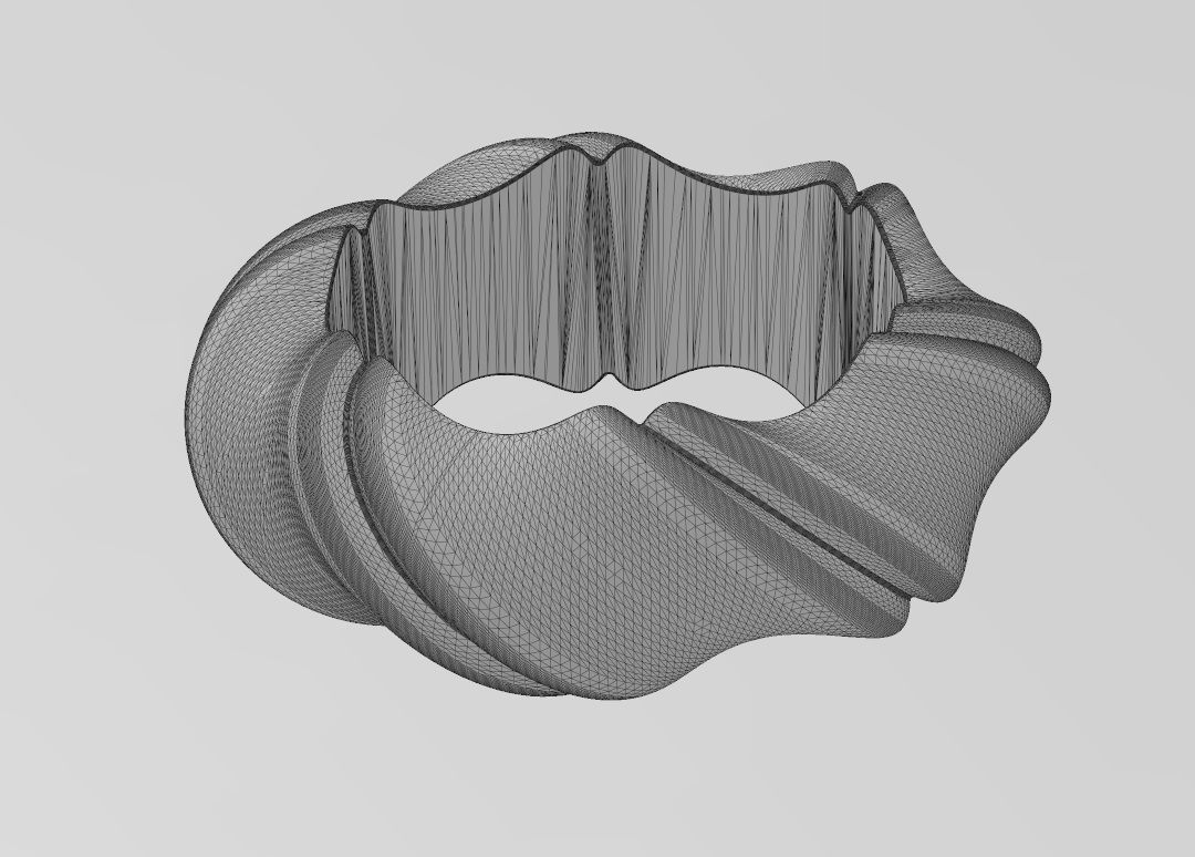 Thin french twisted bead and charm 3D print model_13