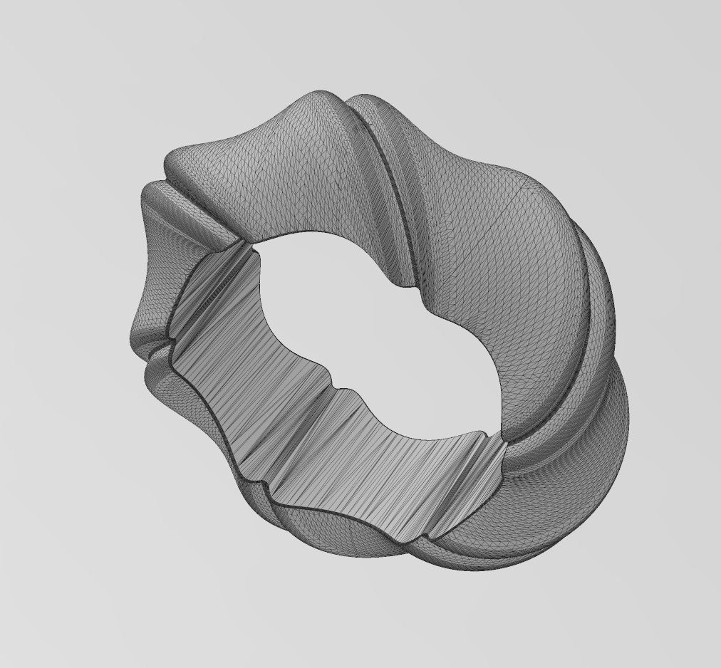 Thin french twisted bead and charm 3D print model_14