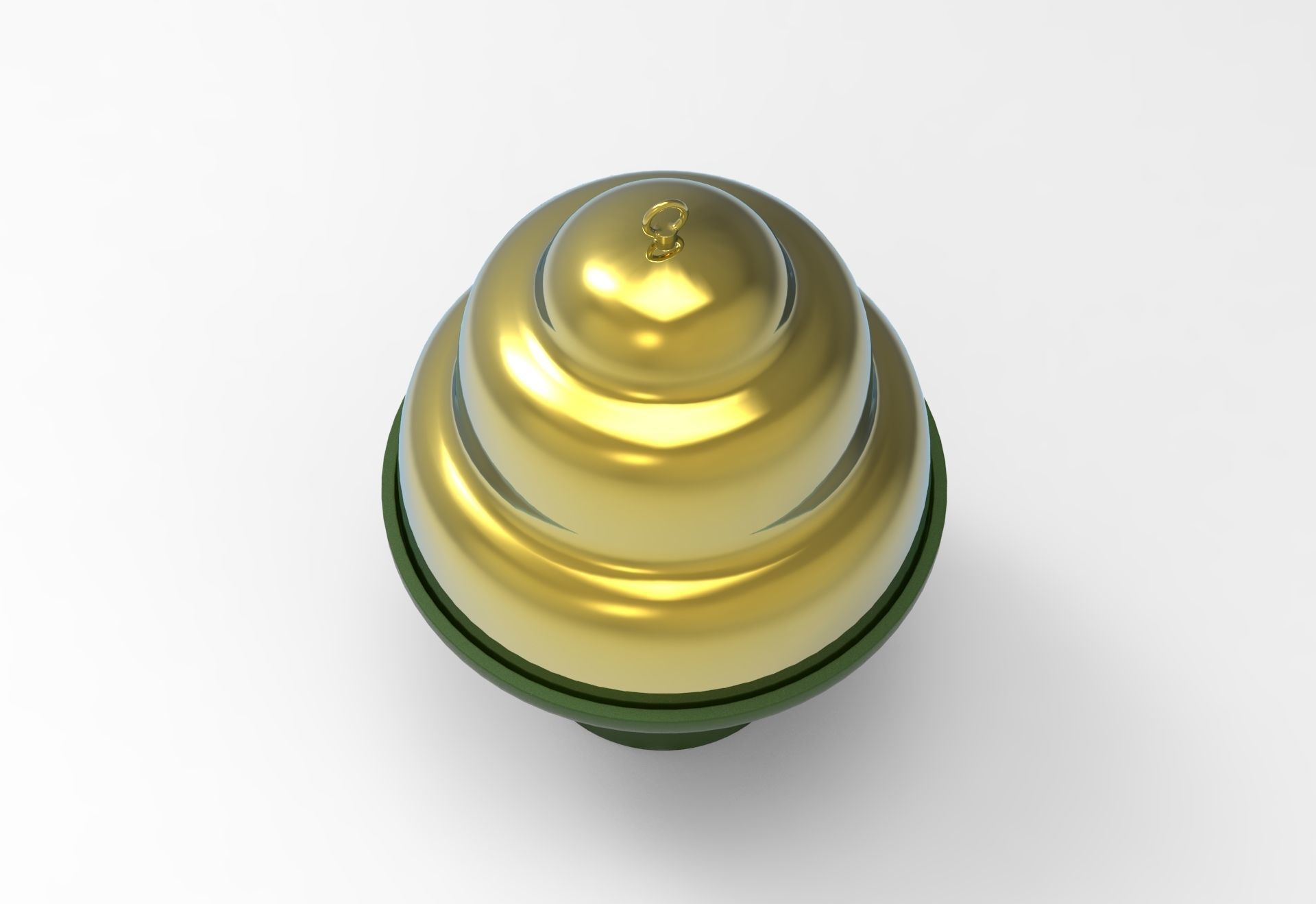 Belle - Stand and Cloche Dome Low-poly 3D model_2
