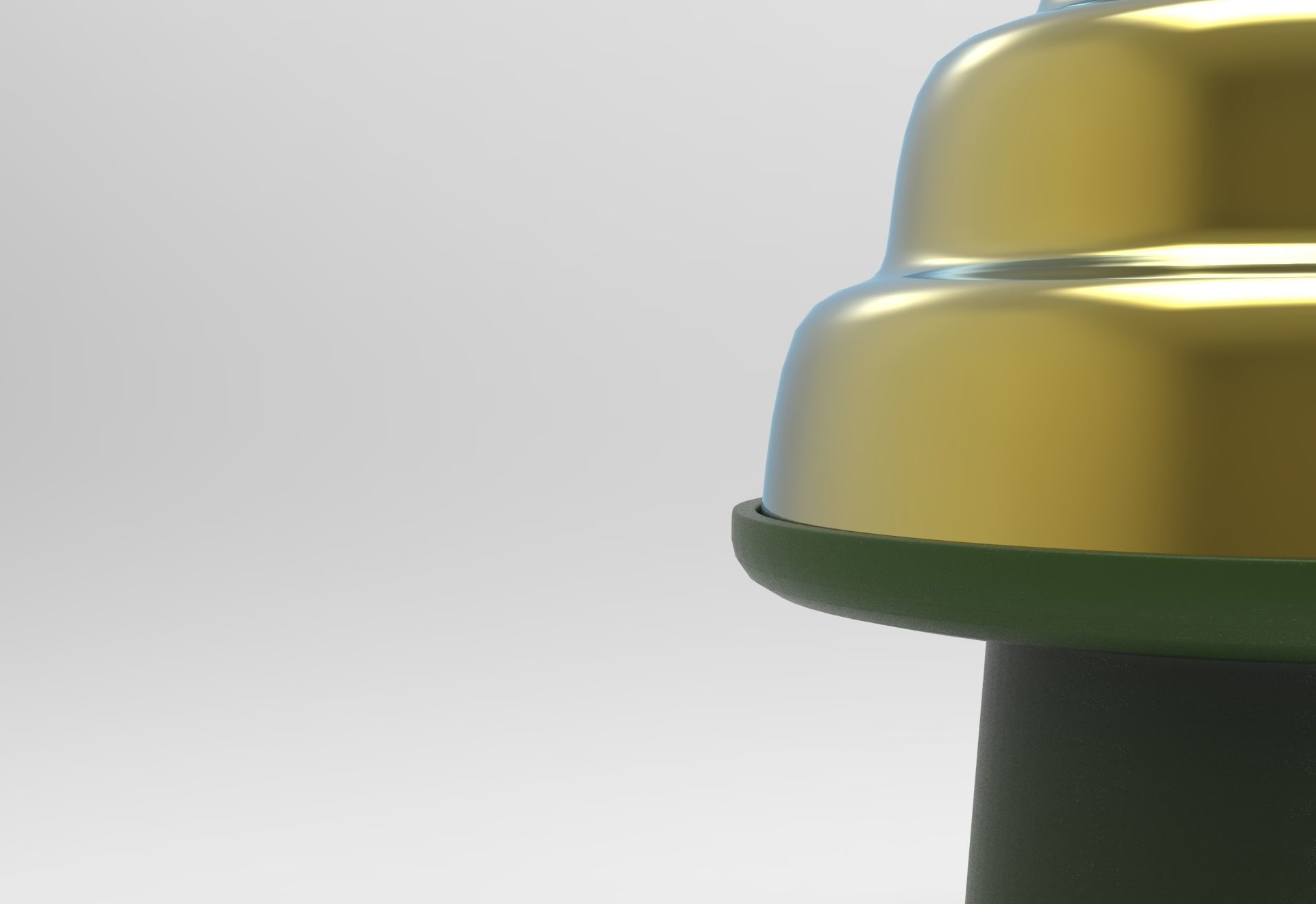 Belle - Stand and Cloche Dome Low-poly 3D model_4