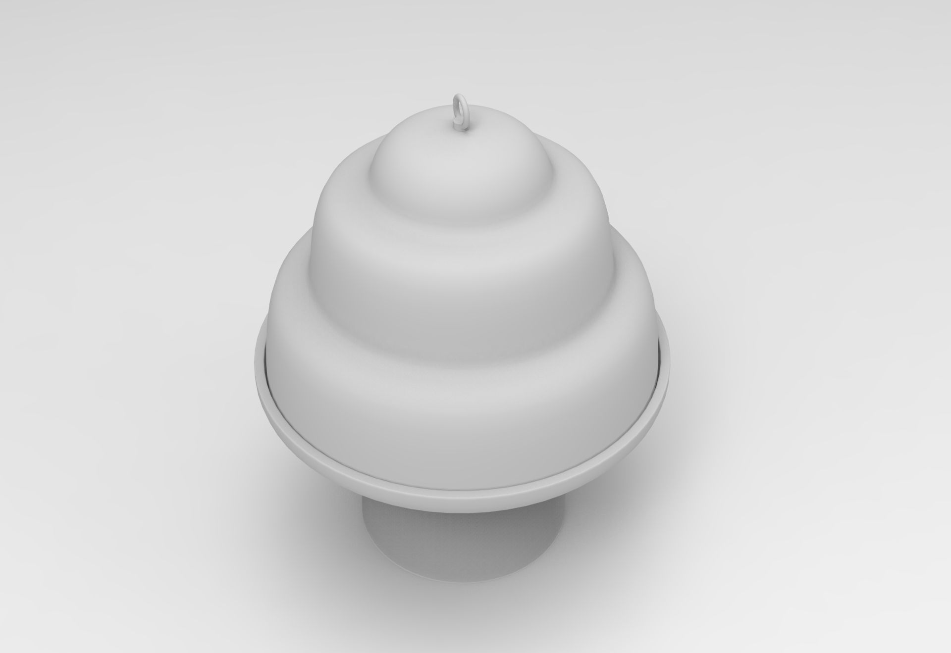 Belle - Stand and Cloche Dome Low-poly 3D model_7