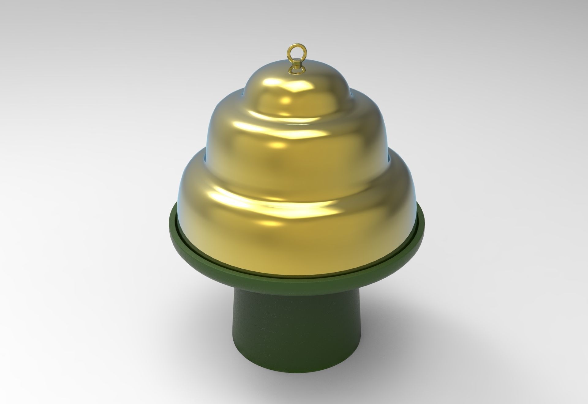 Belle - Stand and Cloche Dome Low-poly 3D model_1