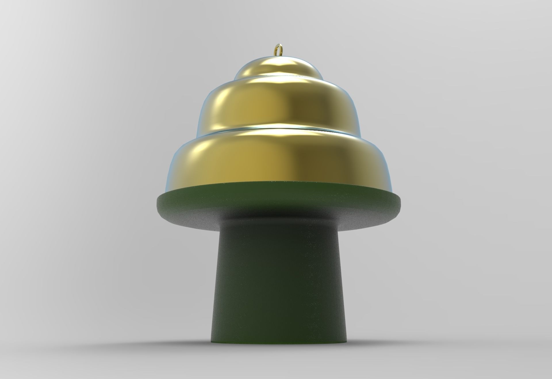Belle - Stand and Cloche Dome Low-poly 3D model_3