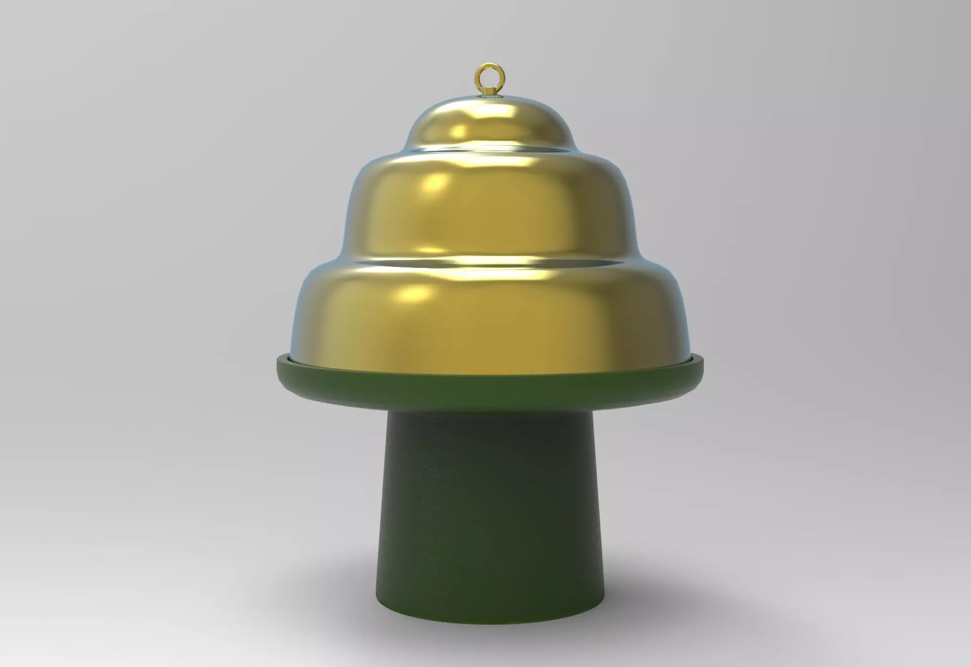 Belle - Stand and Cloche Dome Low-poly 3D model_0
