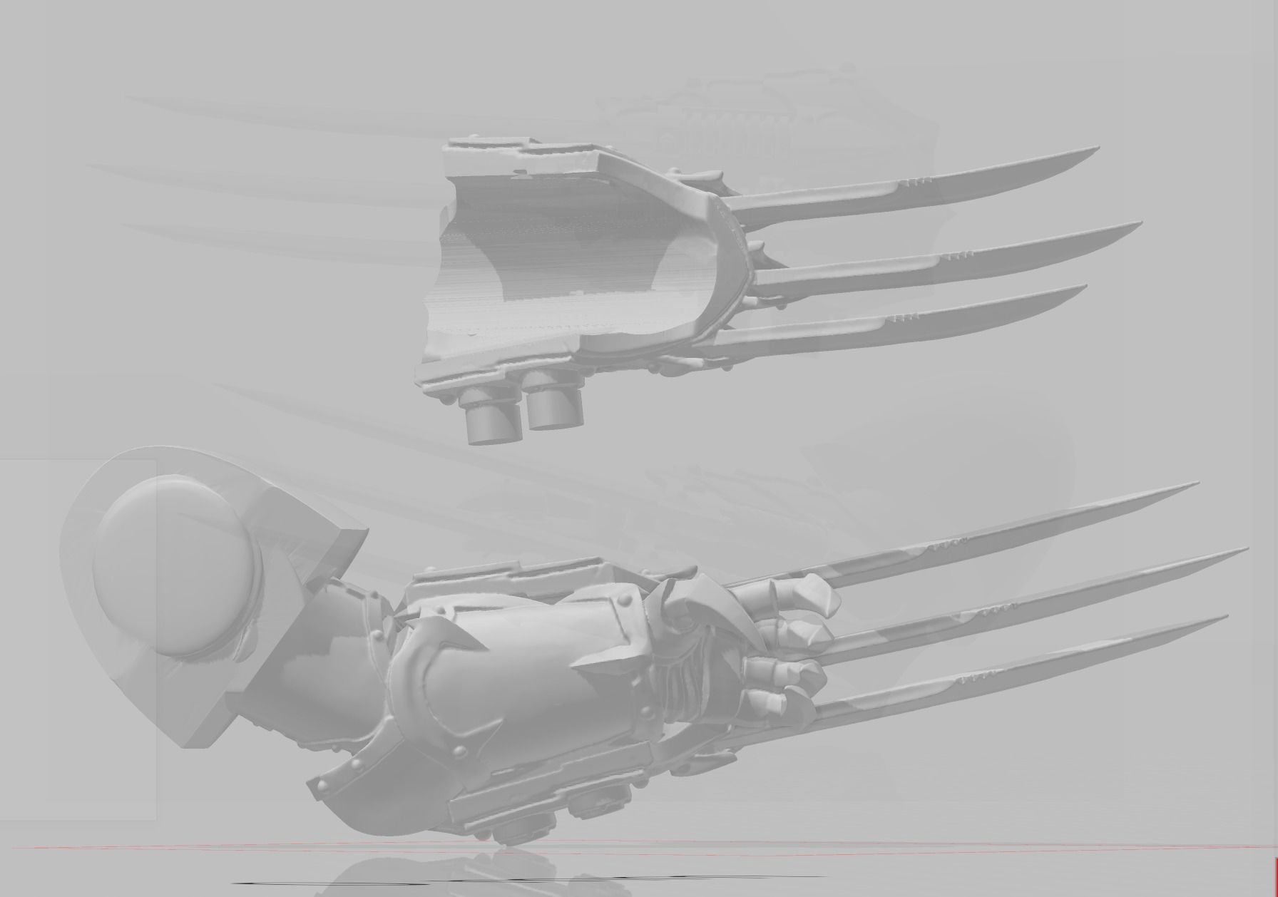 lightning claws 3D model_1