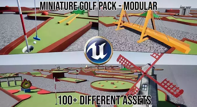 Modular Miniature golf - Sport pack for UE4 UE5