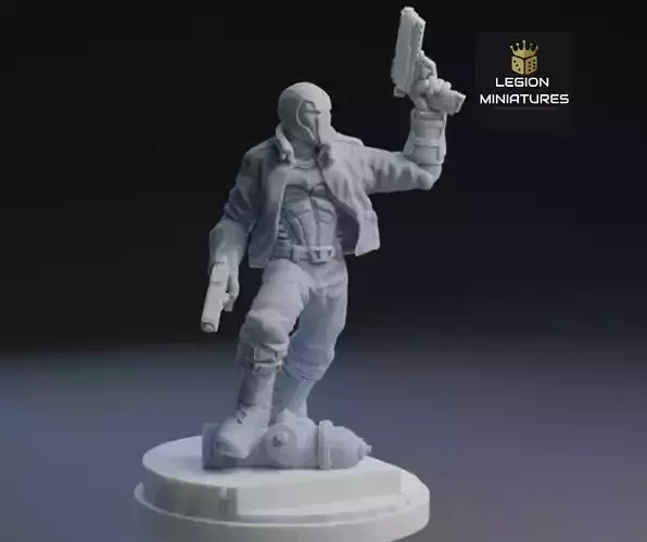 MARVEL CRISIS PROTOCOL RED HOOD PRESUPPORTED INCLUDED 3D print model