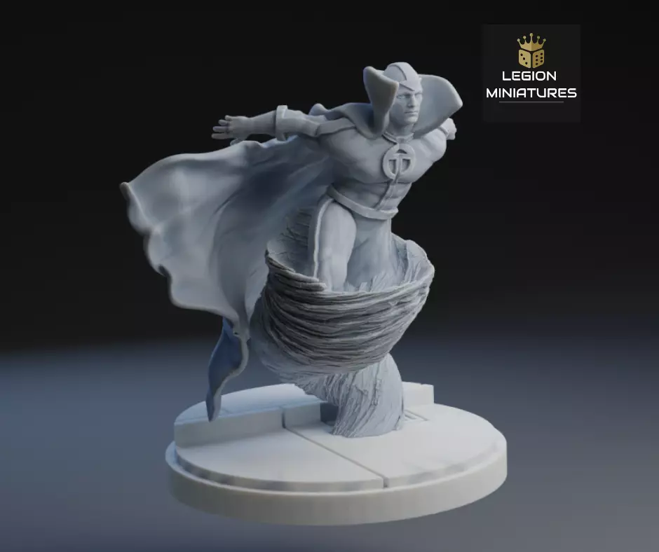 MARVEL CRISIS PROTOCOL RED TORNADO PRESUPPORTED INCLUDED 3D print model