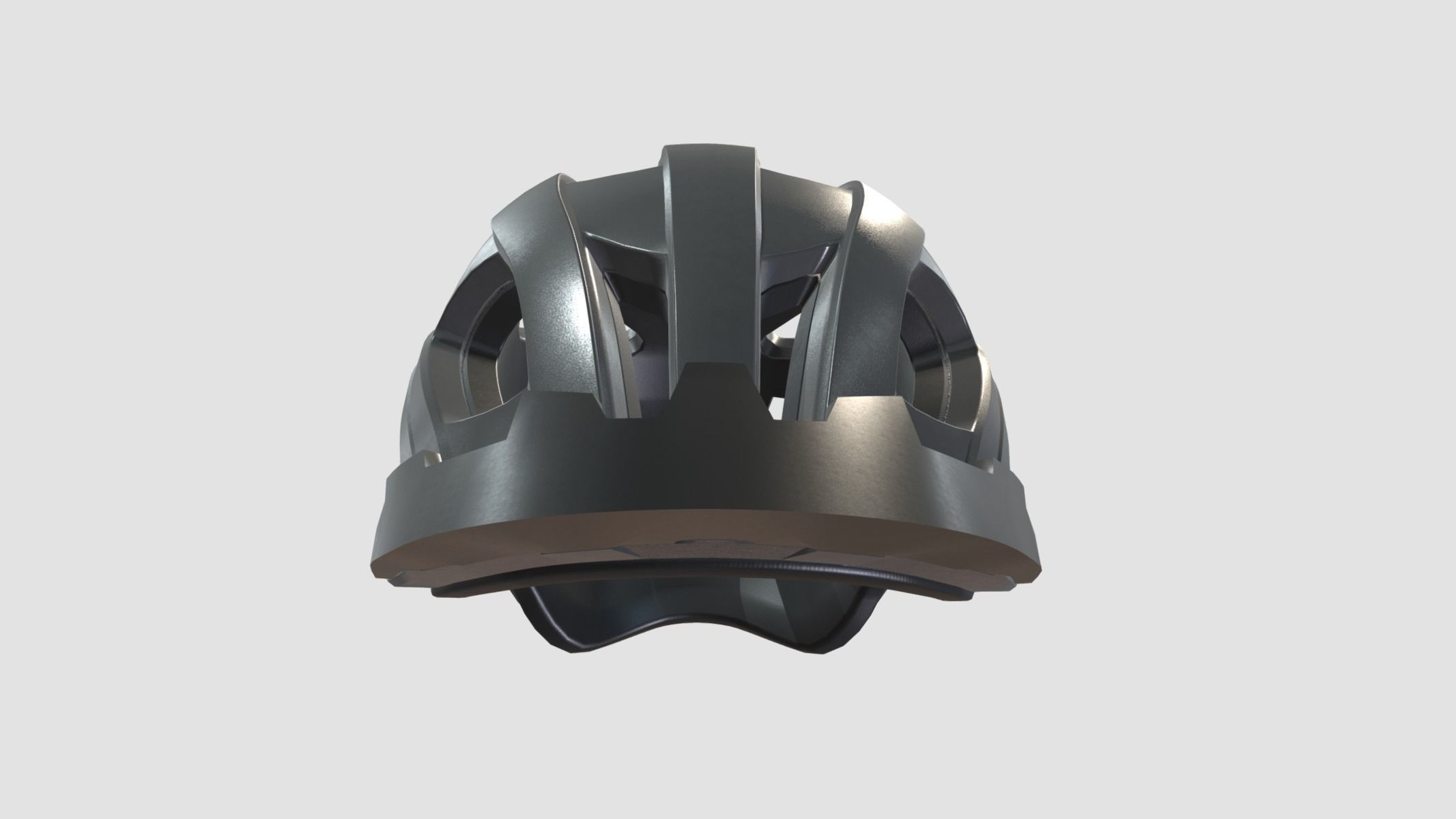 Bike Helmet Low Poly PBR Realistic Low-poly 3D model_2