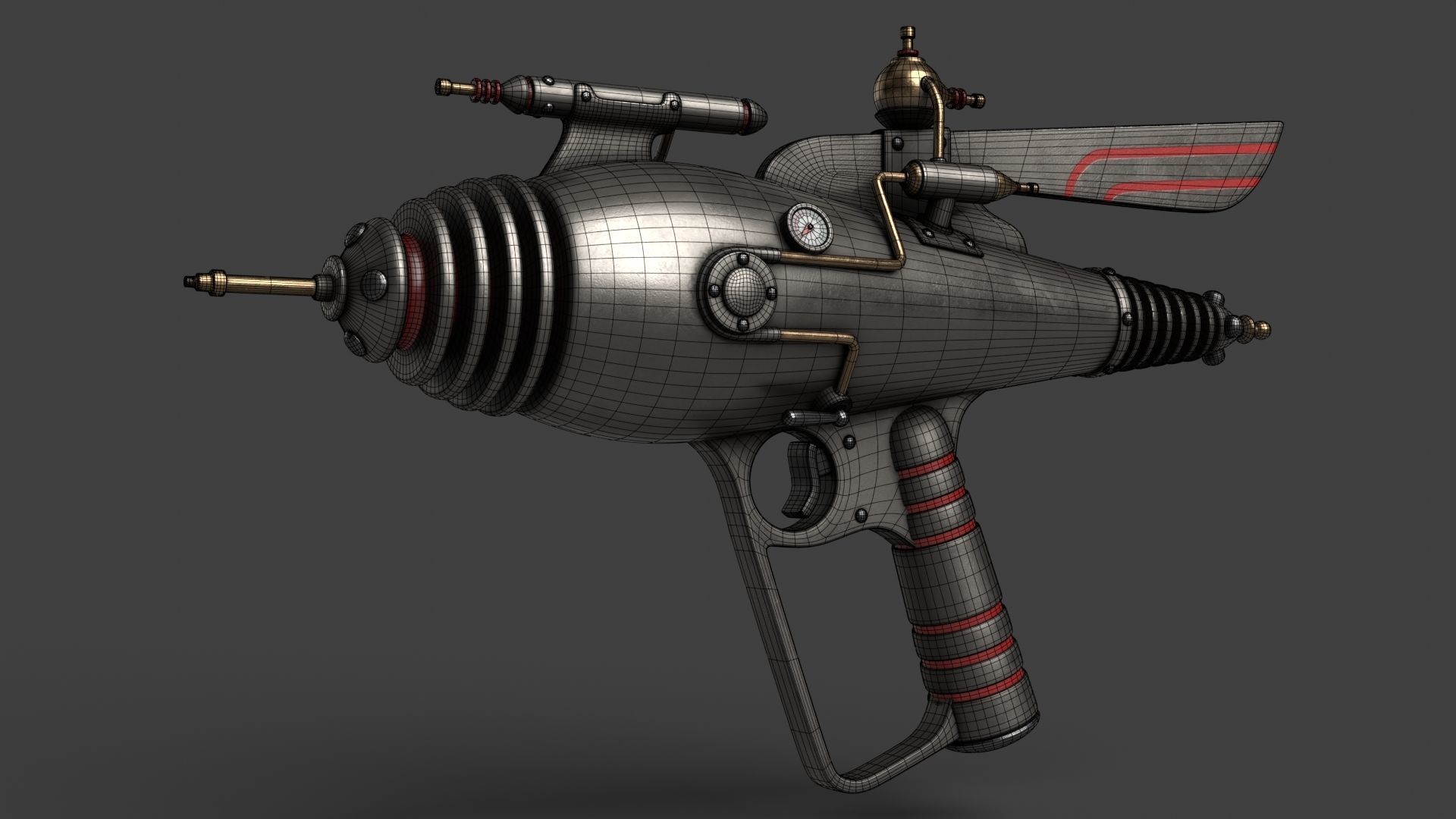 Set of Fantasy Gun 3D Model Collection_11