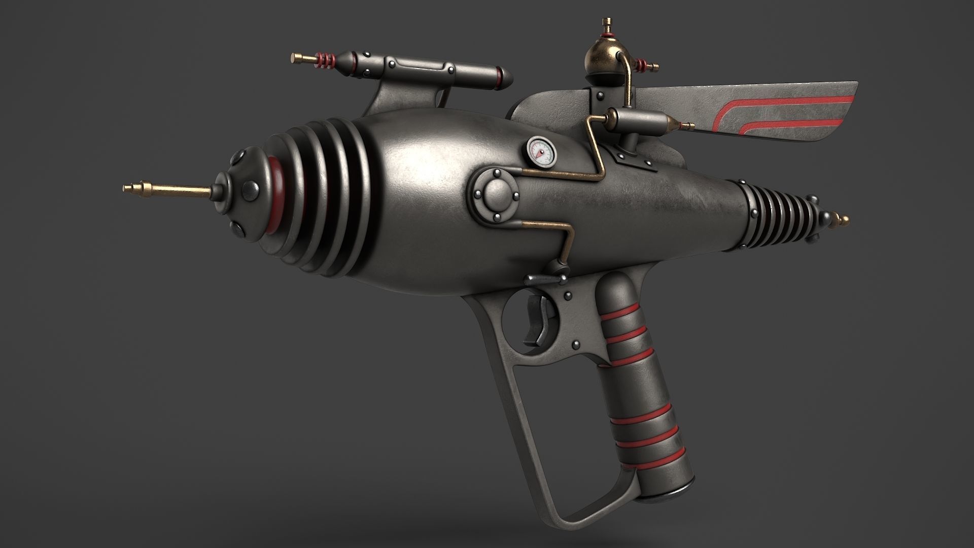 Set of Fantasy Gun 3D Model Collection_10