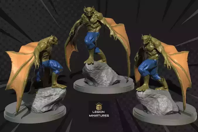 MARVEL CRISIS PROTOCOL MANBAT PRESUPPORTED INCLUDED 3D print model