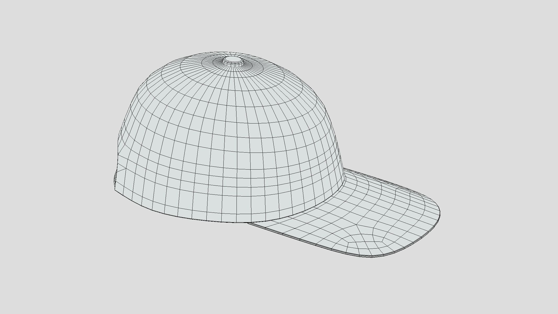 Colorful Hat Low Poly PBR Realistic Low-poly 3D model_1