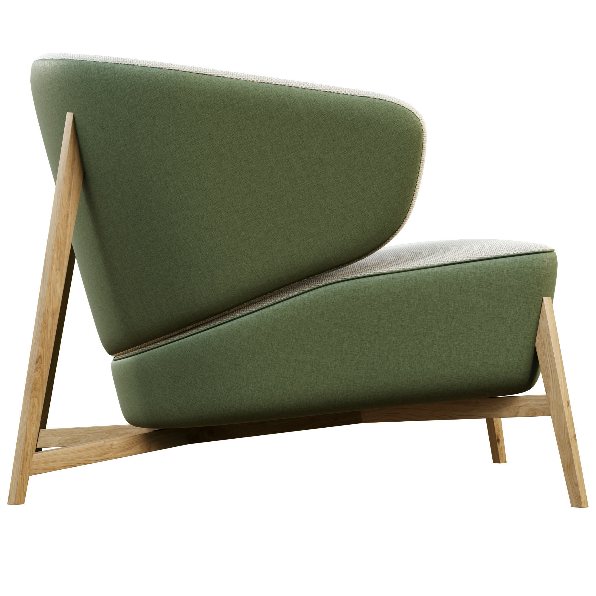 Artemest Arsenale LC1 Armchair 3D model_2