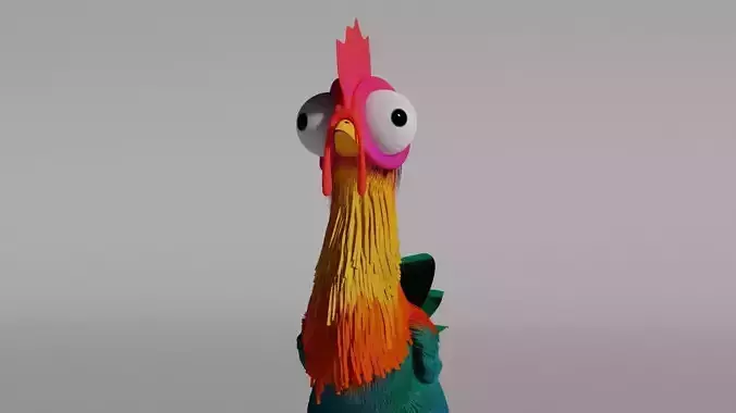 chiken colorful rooster