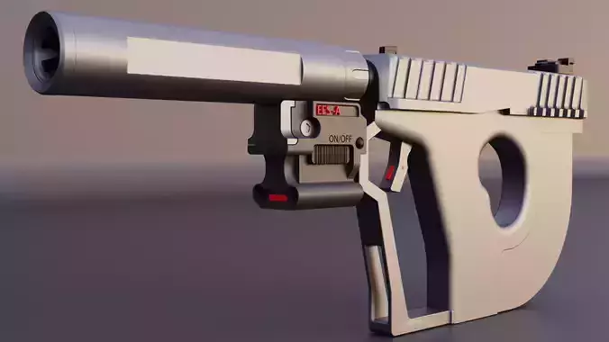 Sci-fi-gun sniper pistol