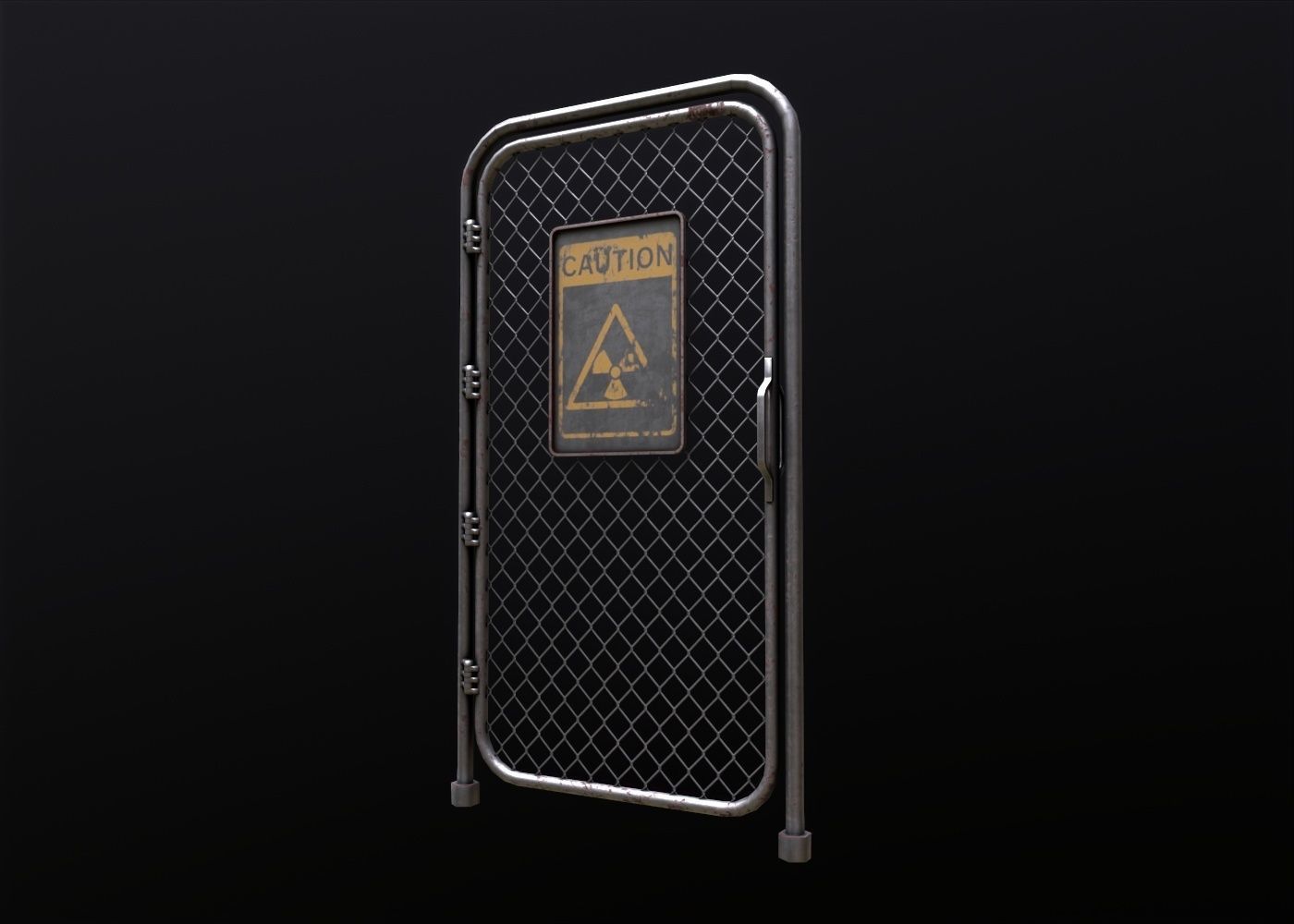 Post Apocalyptic Fench Low-poly 3D model_9