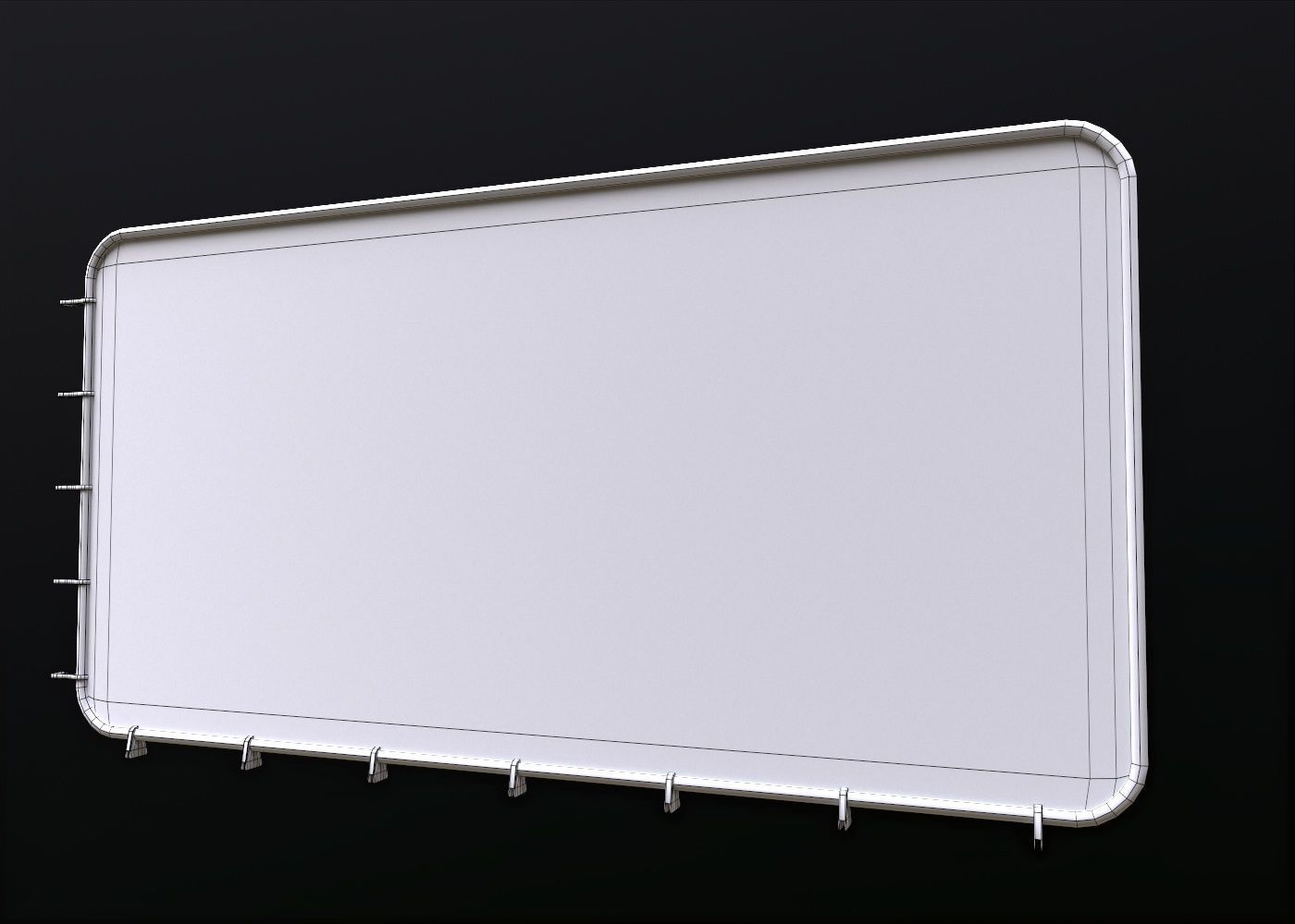 Post Apocalyptic Fench Low-poly 3D model_3