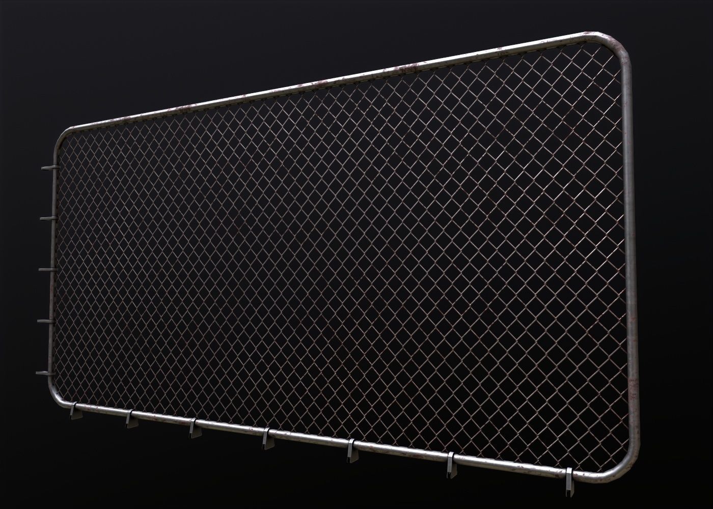 Post Apocalyptic Fench Low-poly 3D model_8