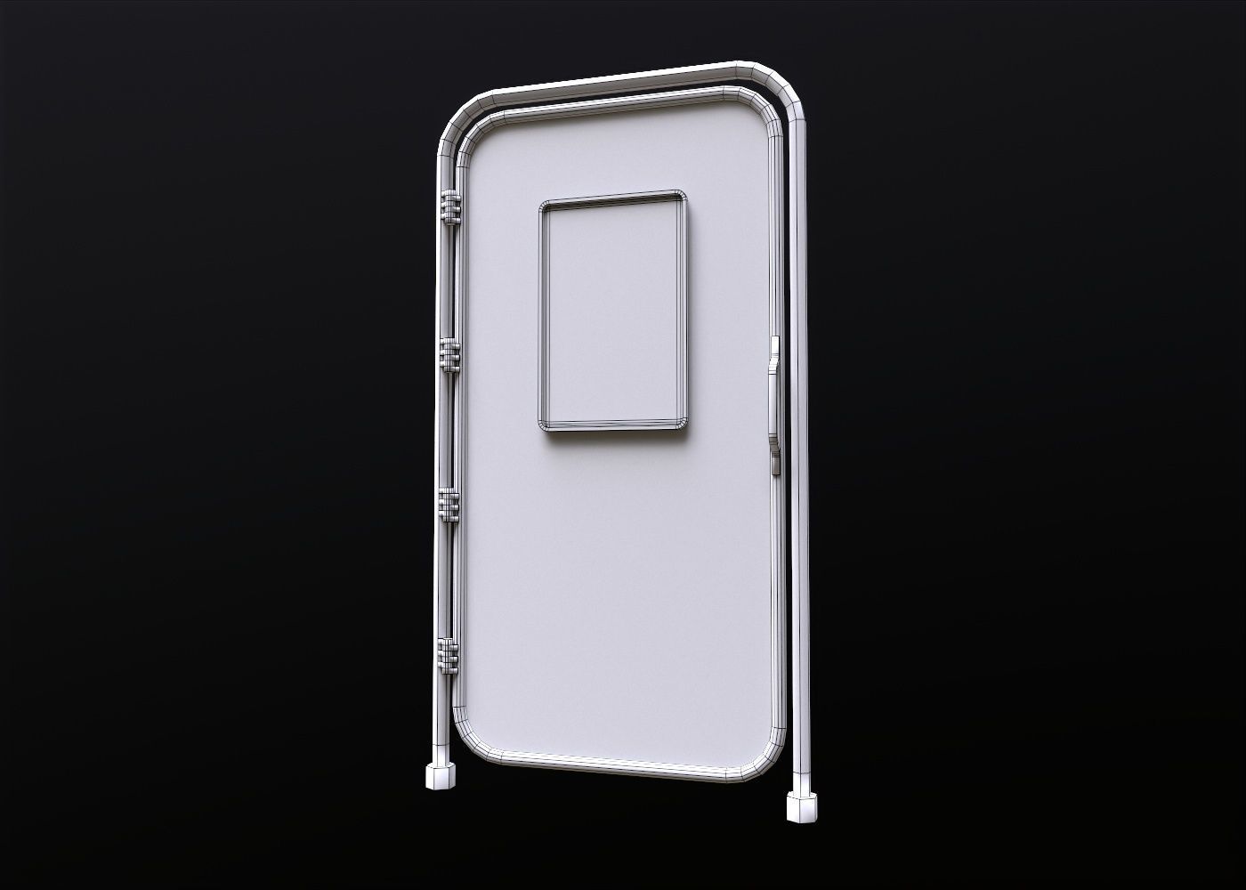 Post Apocalyptic Fench Low-poly 3D model_2