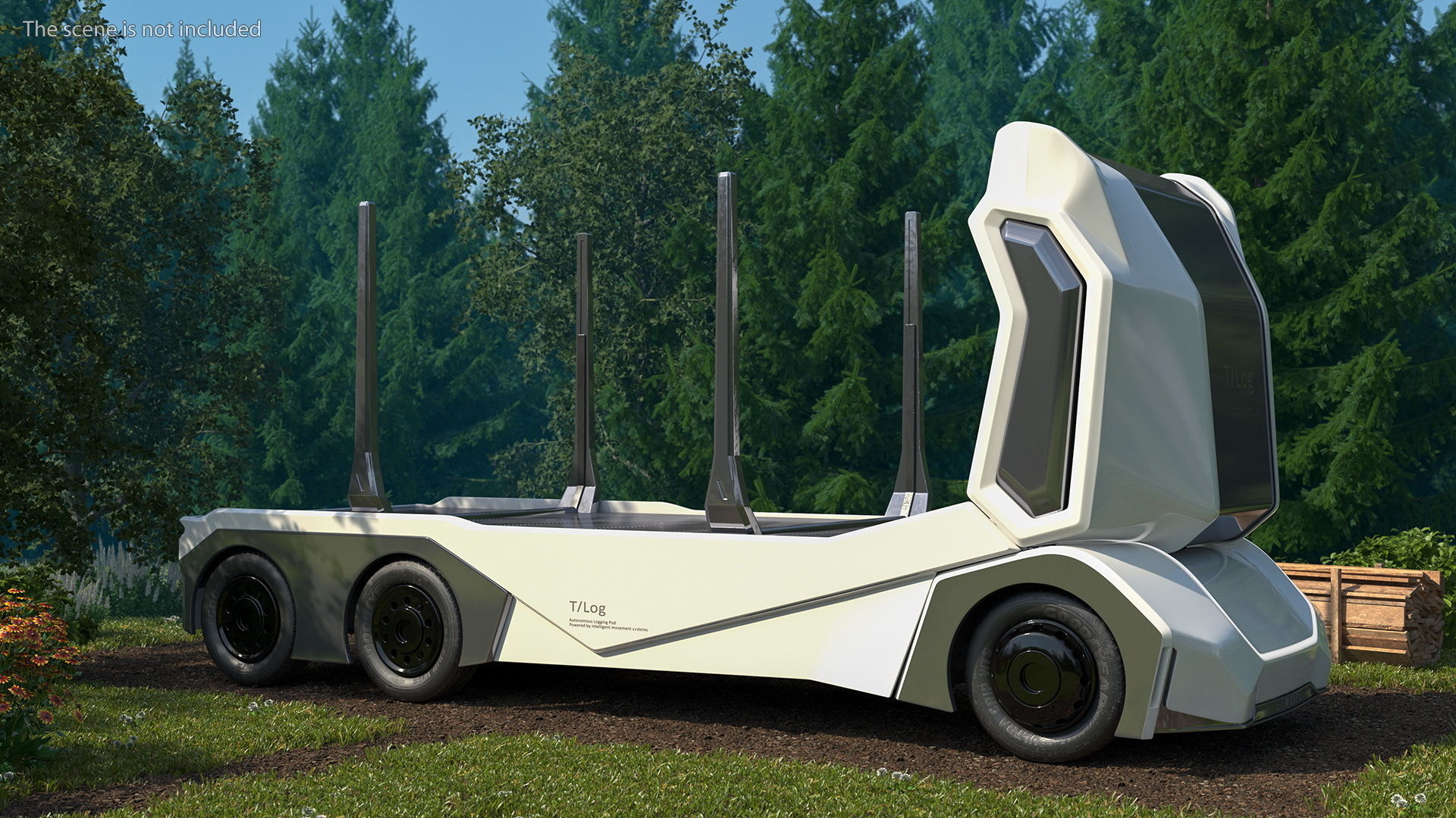 Einride Electric Robo Truck Rigged 3D model_2