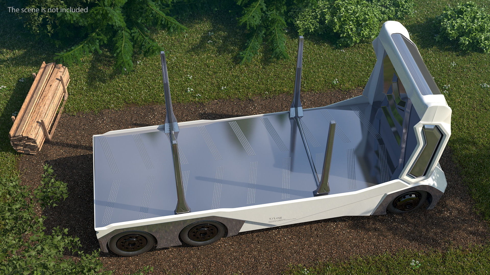 Einride Electric Robo Truck Rigged 3D model_4