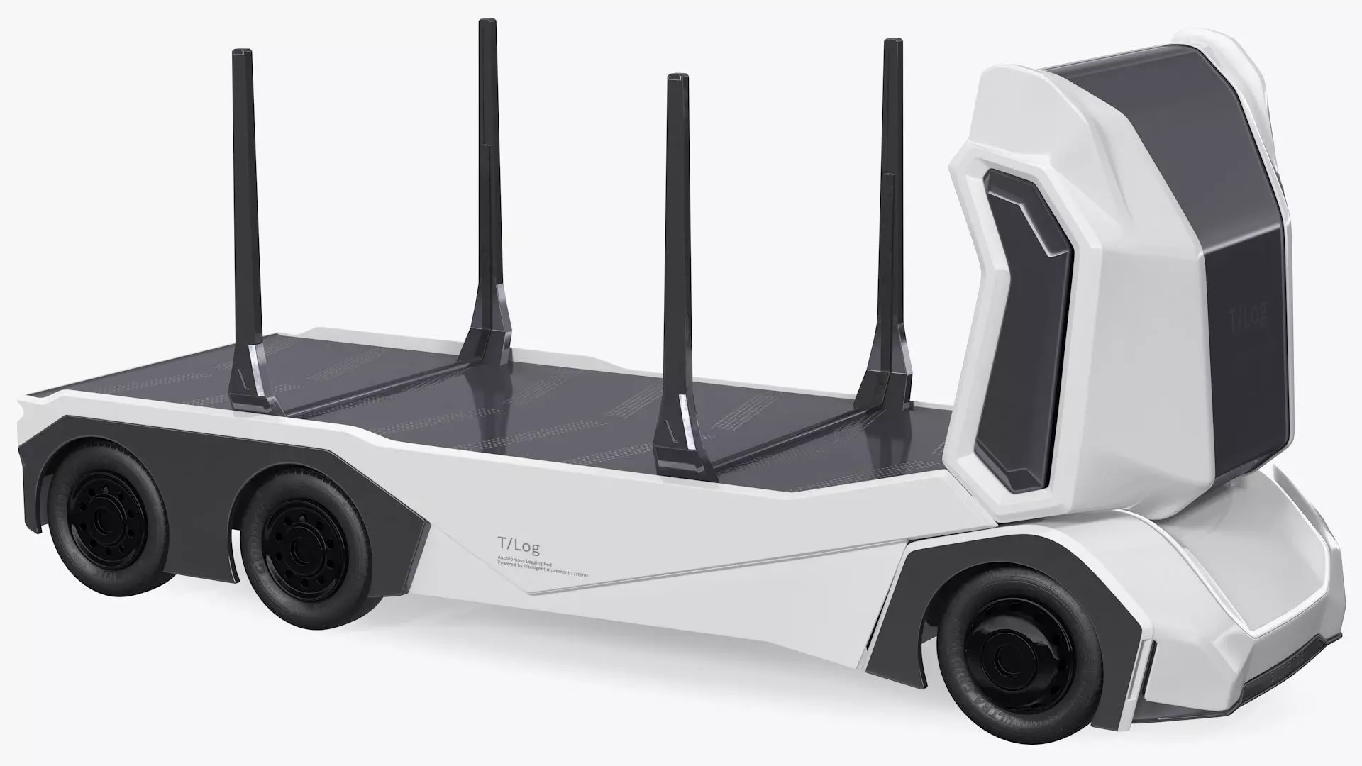 Einride Electric Robo Truck Rigged 3D model_0