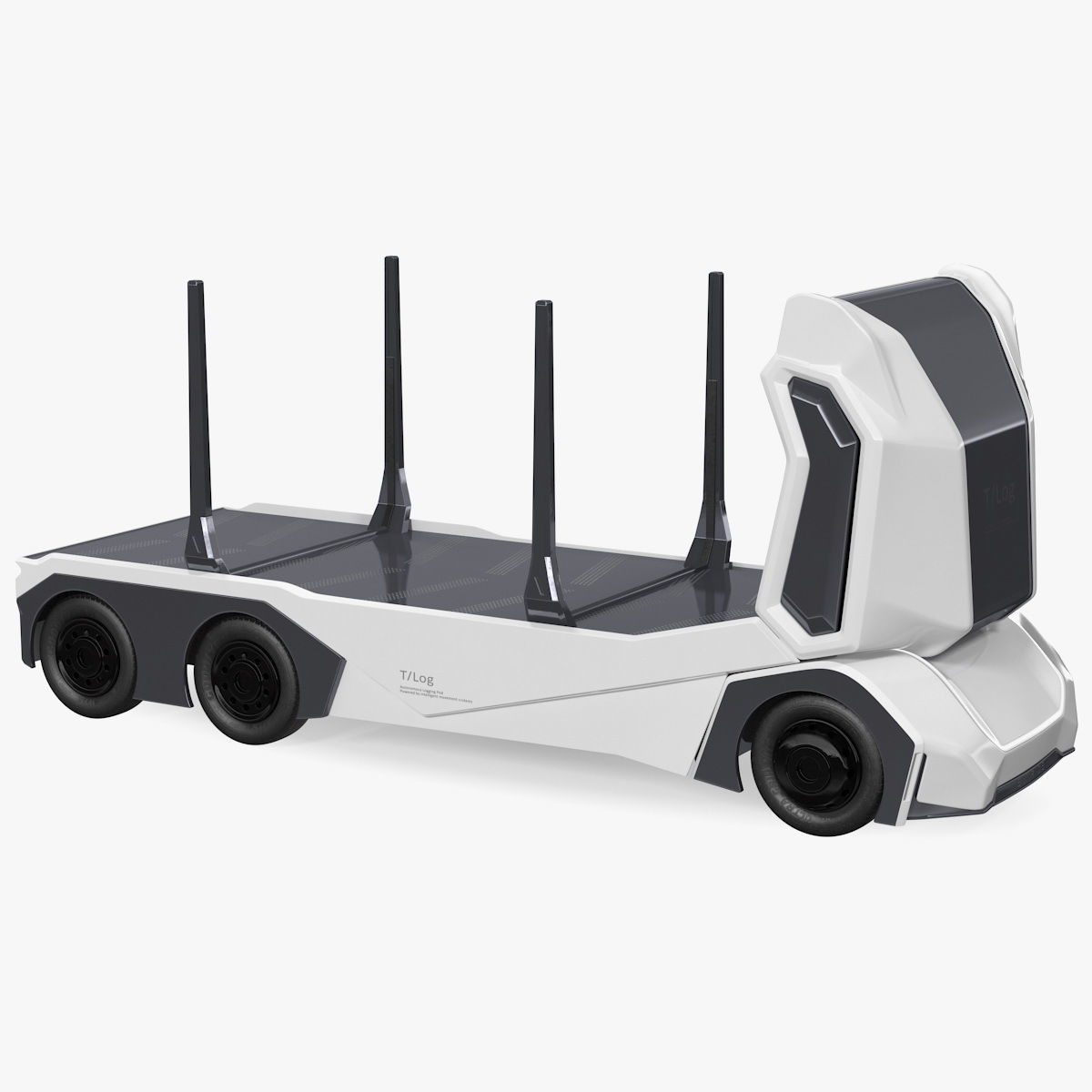 Einride Electric Robo Truck Rigged 3D model_1