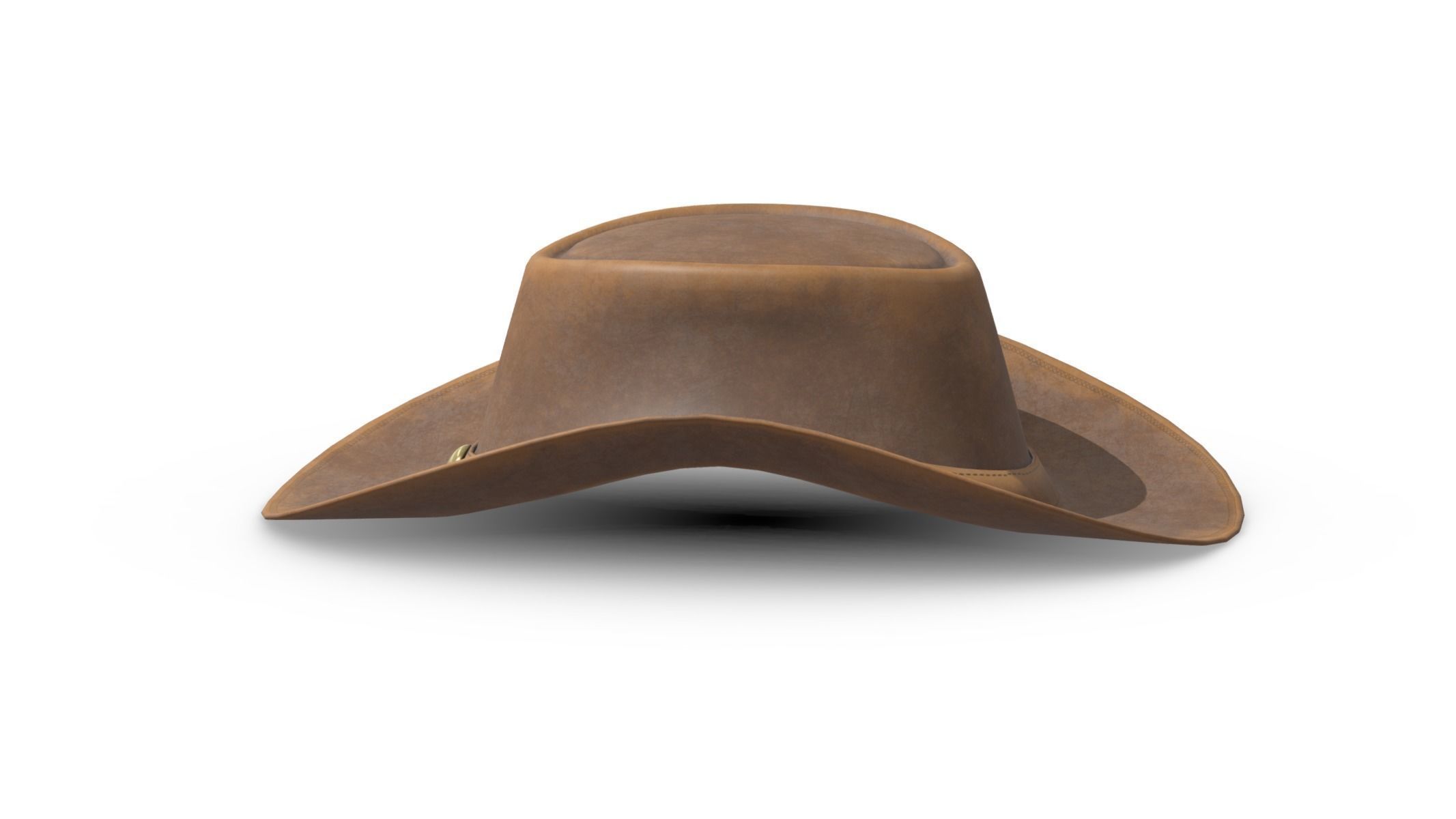 Cowboy Hat Low Poly PBR Realistic Low-poly 3D model_2