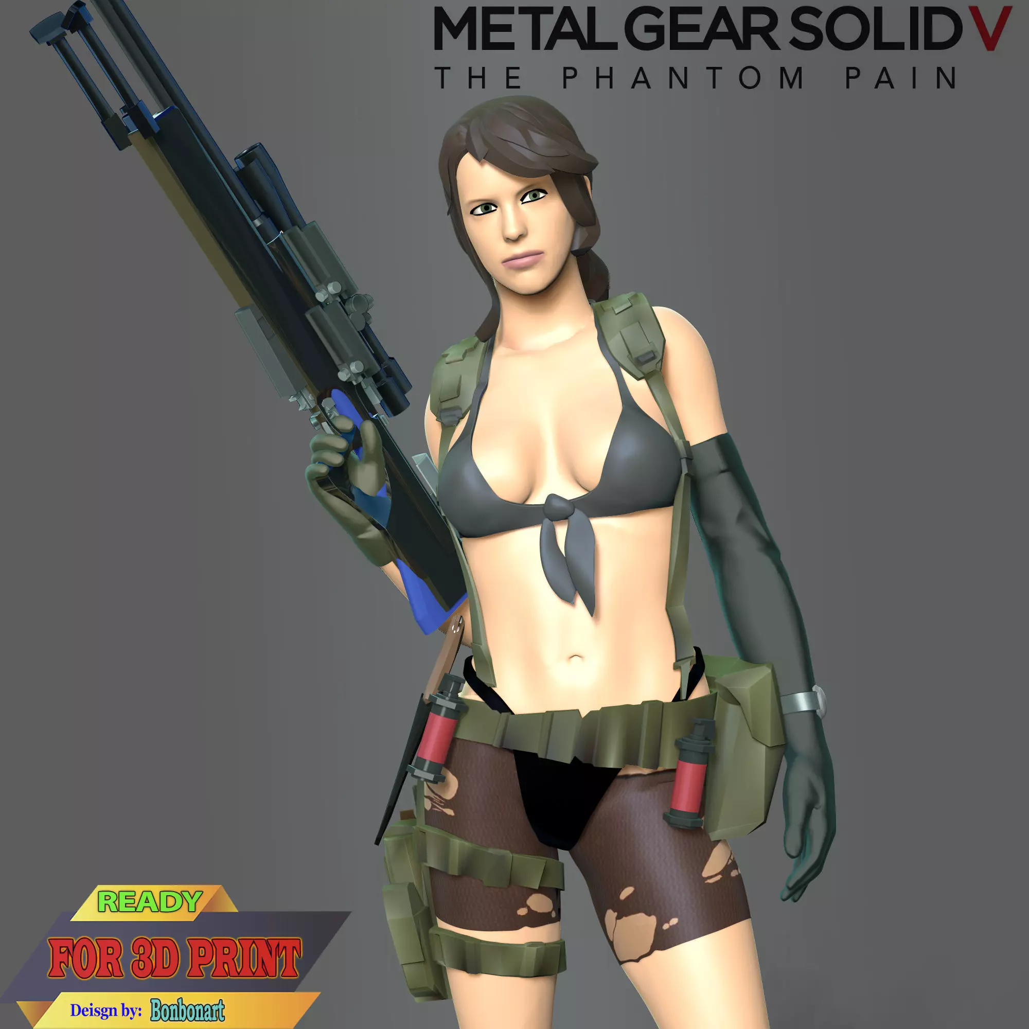 Quiet - Metal Gear Solid 5 3D print model_0