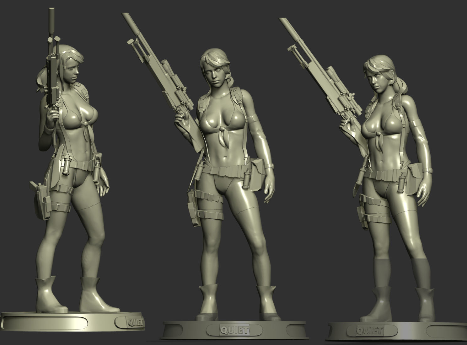 Quiet - Metal Gear Solid 5 3D print model_3