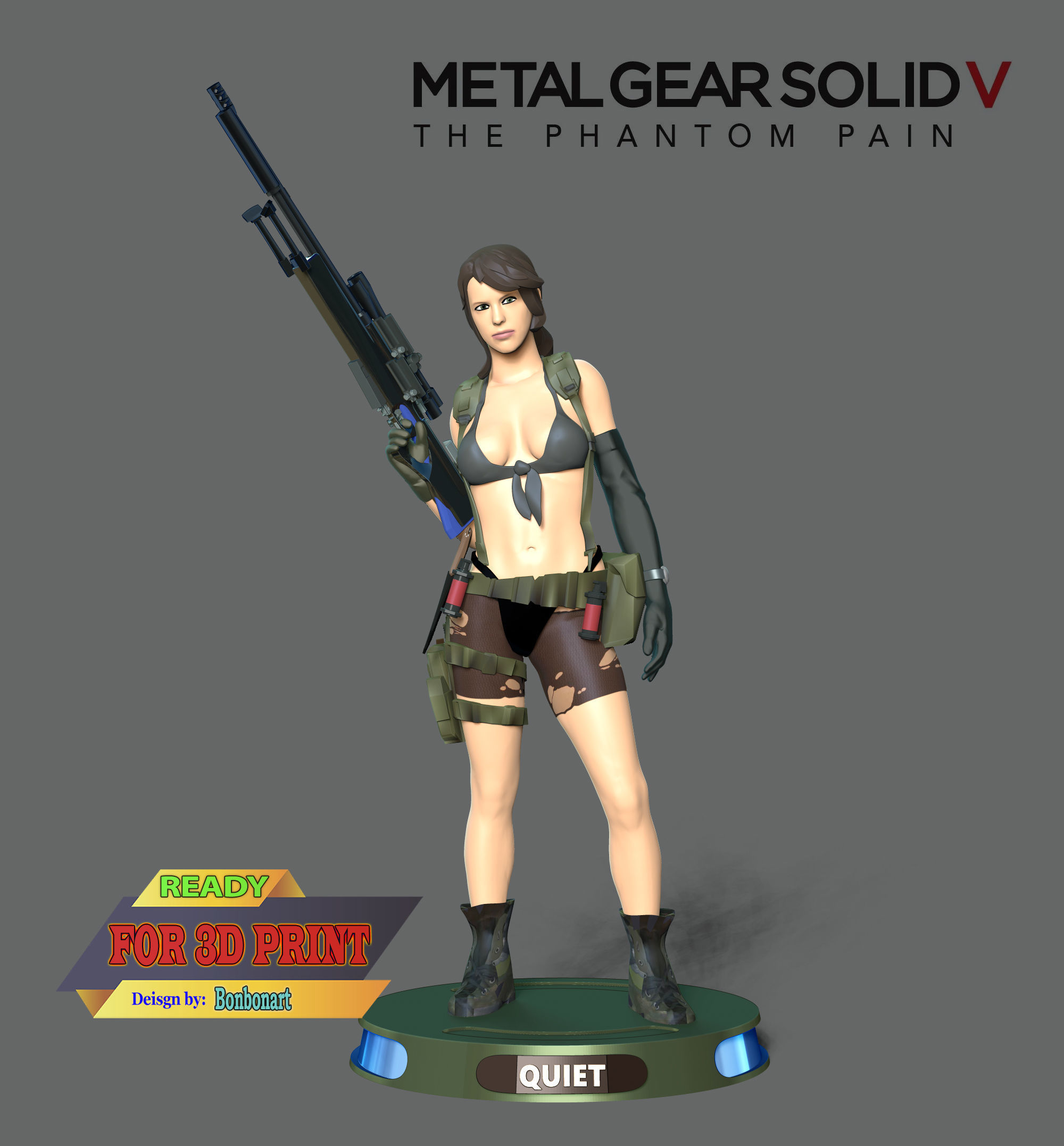 Quiet - Metal Gear Solid 5 3D print model_1
