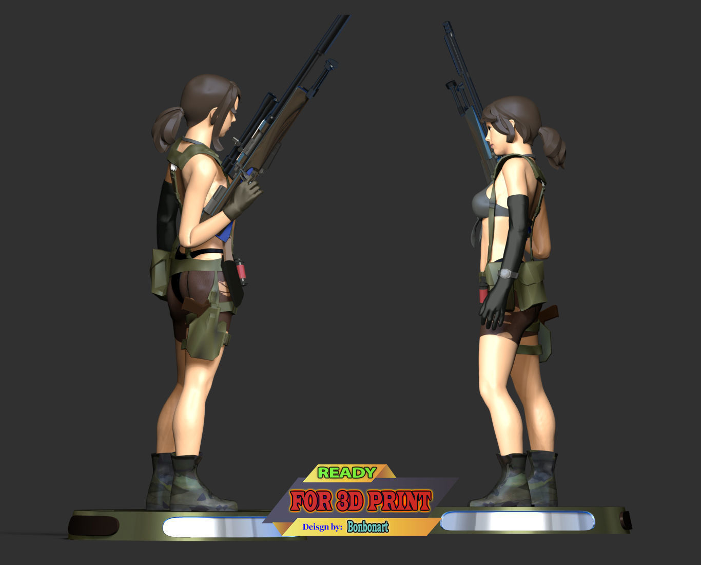 Quiet - Metal Gear Solid 5 3D print model_6