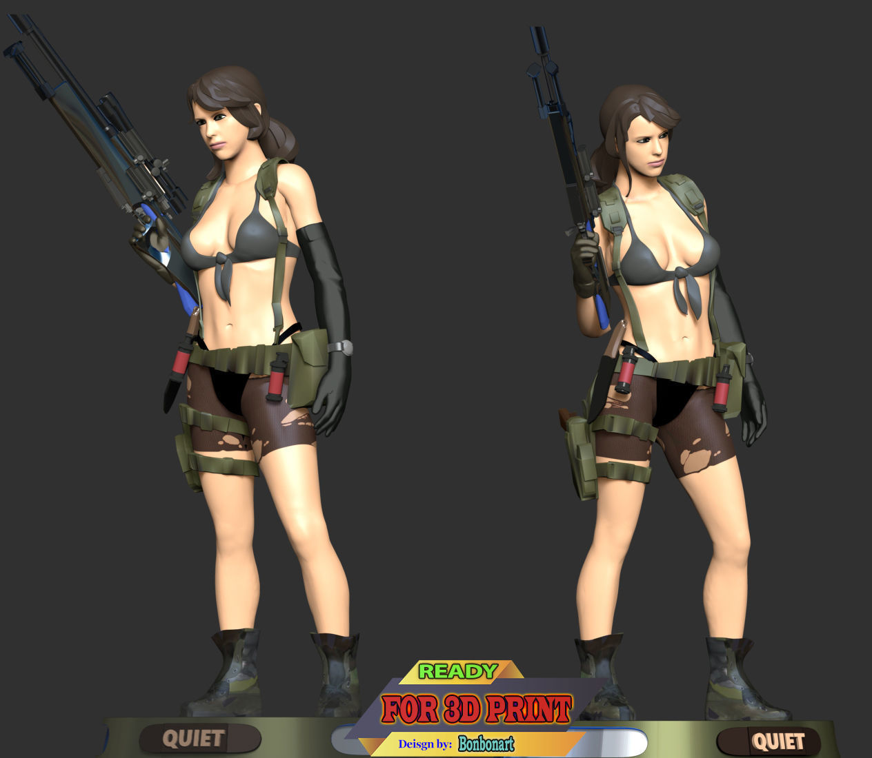 Quiet - Metal Gear Solid 5 3D print model_2