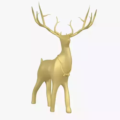 Reindeer gold 3D model