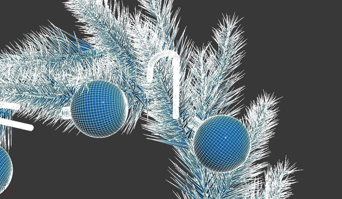 Wreath christmas 3D model_9