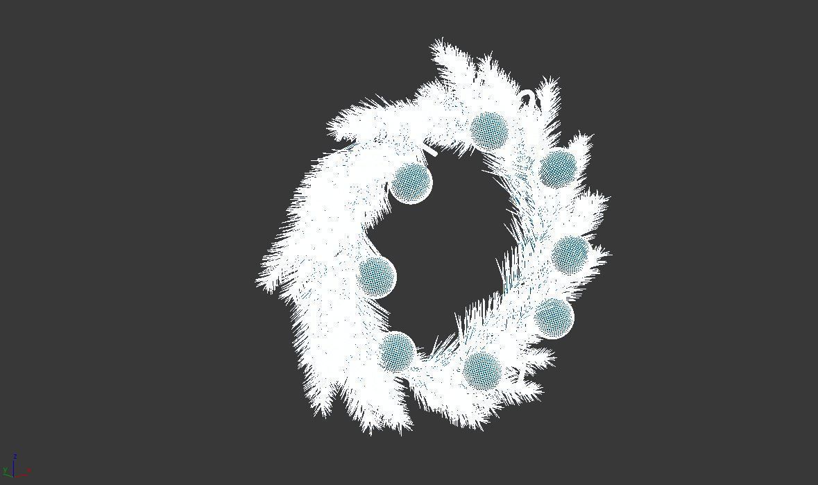 Wreath christmas 3D model_10
